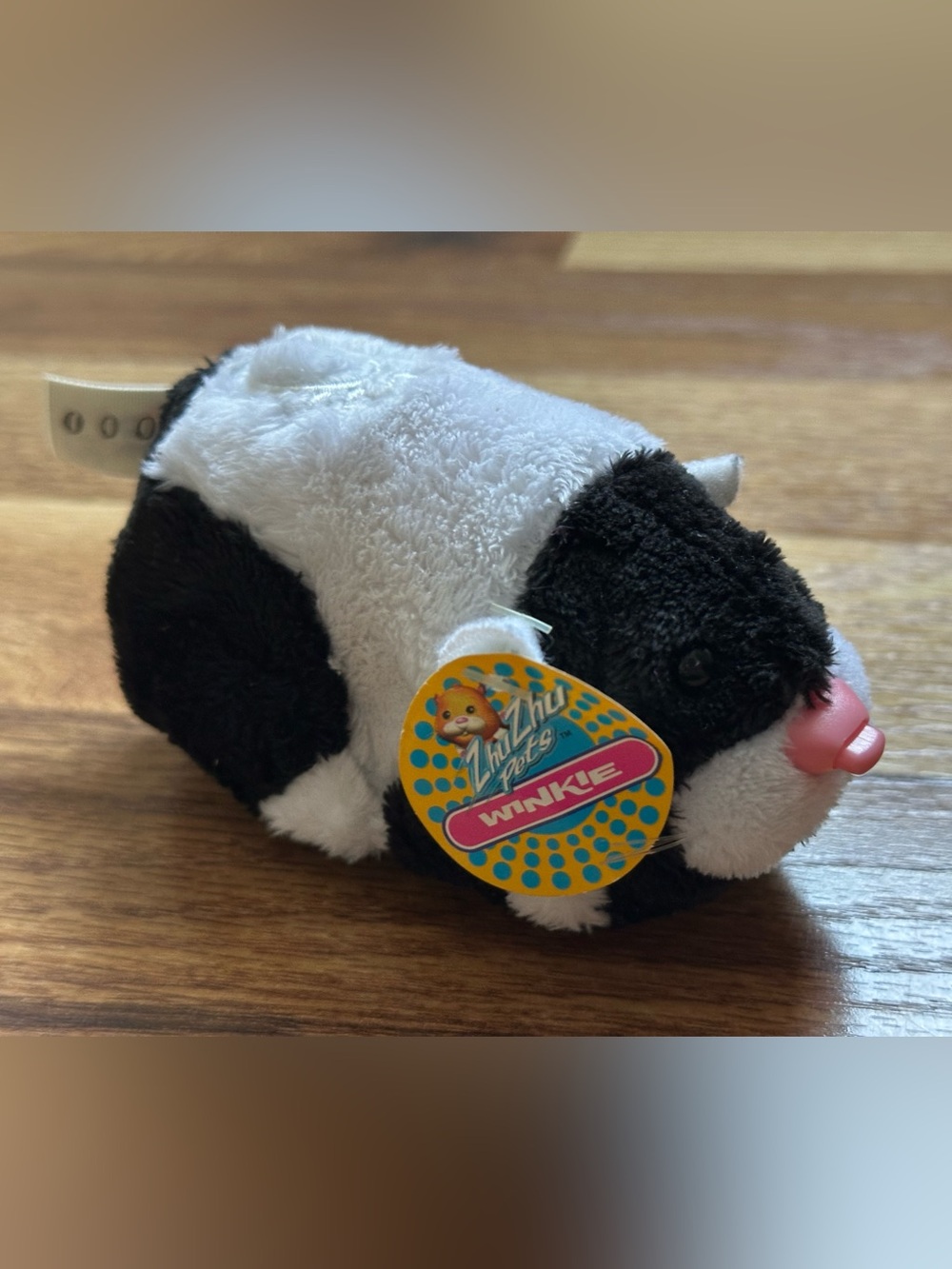 Zhu Zhu Pets Hamster "Winkie" Black & White Scoots Chatters By Cepia 2008